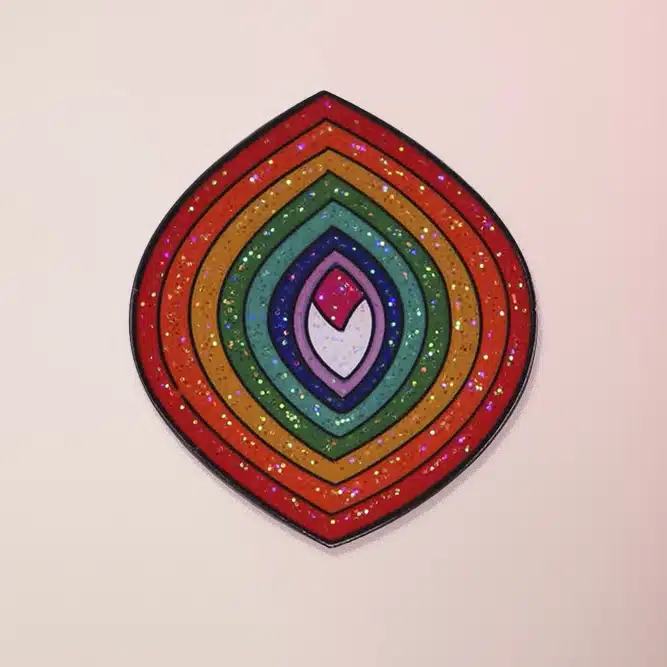 pins venus arc en ciel avec forme de vagin